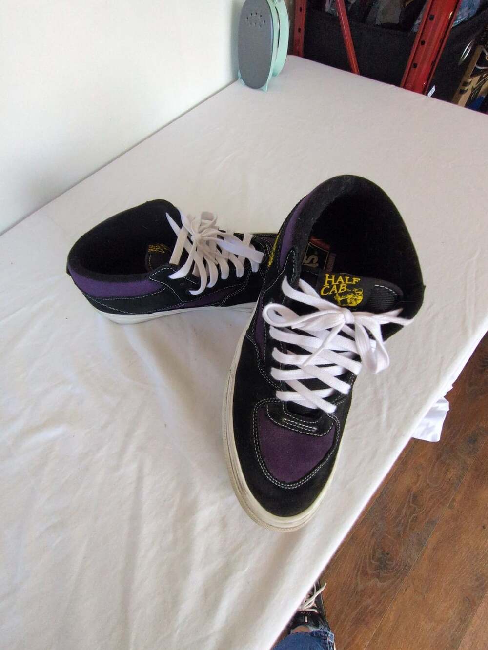 Vans Skate Half Cab Size 10.5 Black Purple Shoes